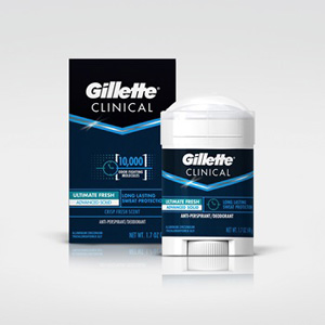 مام صابونی کلینیکال مردانه ژیلت اولتیمیت فرش حجم 45 گرم Gillette Clinical soft solid ultimate fresh men 45 gr