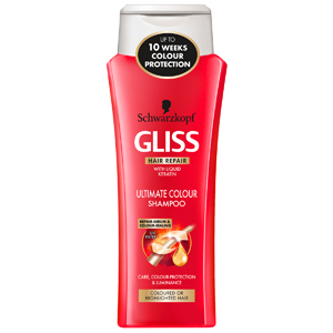 شامپو گلیس مخصوص موهای رنگ شده حجم 250 میل Gliss hair repair shampoo Ultimate Colour 250 Ml