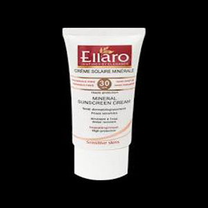 ضدآفتاب الارو گیاهی 30 SPF  رنگدانه طبیعی مخصوص پوست حساس Ellaro Mineral SunScreen Cream SPF 30 Sensitive Skins